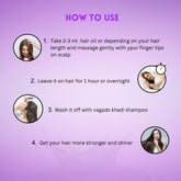 Vagad’s Herbal Rosemary & Henna Hair Oil – For Hair Strengthening, Shine & Reduced Hair Fall - 210ml